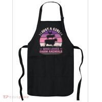 Just A Who Loves Farm Animals Lover  Farmer Apron thumb 0
