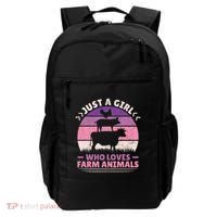 Just A Who Loves Farm Animals Lover  Farmer Backpack thumb 0
