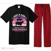 Just A Who Loves Farm Animals Lover  Farmer Pajama Set thumb 0
