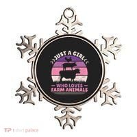 Just A Who Loves Farm Animals Lover  Farmer Ornament thumb 0
