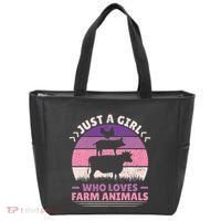 Just A Who Loves Farm Animals Lover  Farmer Tote Bag thumb 0