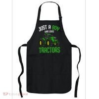 Just A  Who Loves Tractors Farm Apron thumb 0