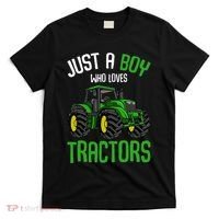 Just A  Who Loves Tractors Farm T-Shirt thumb 0