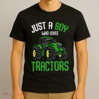 Just A  Who Loves Tractors Farm T-Shirt thumb 3