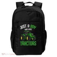 Just A  Who Loves Tractors Farm Backpack thumb 0