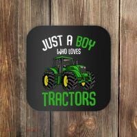 Just A  Who Loves Tractors Farm Coaster thumb 0