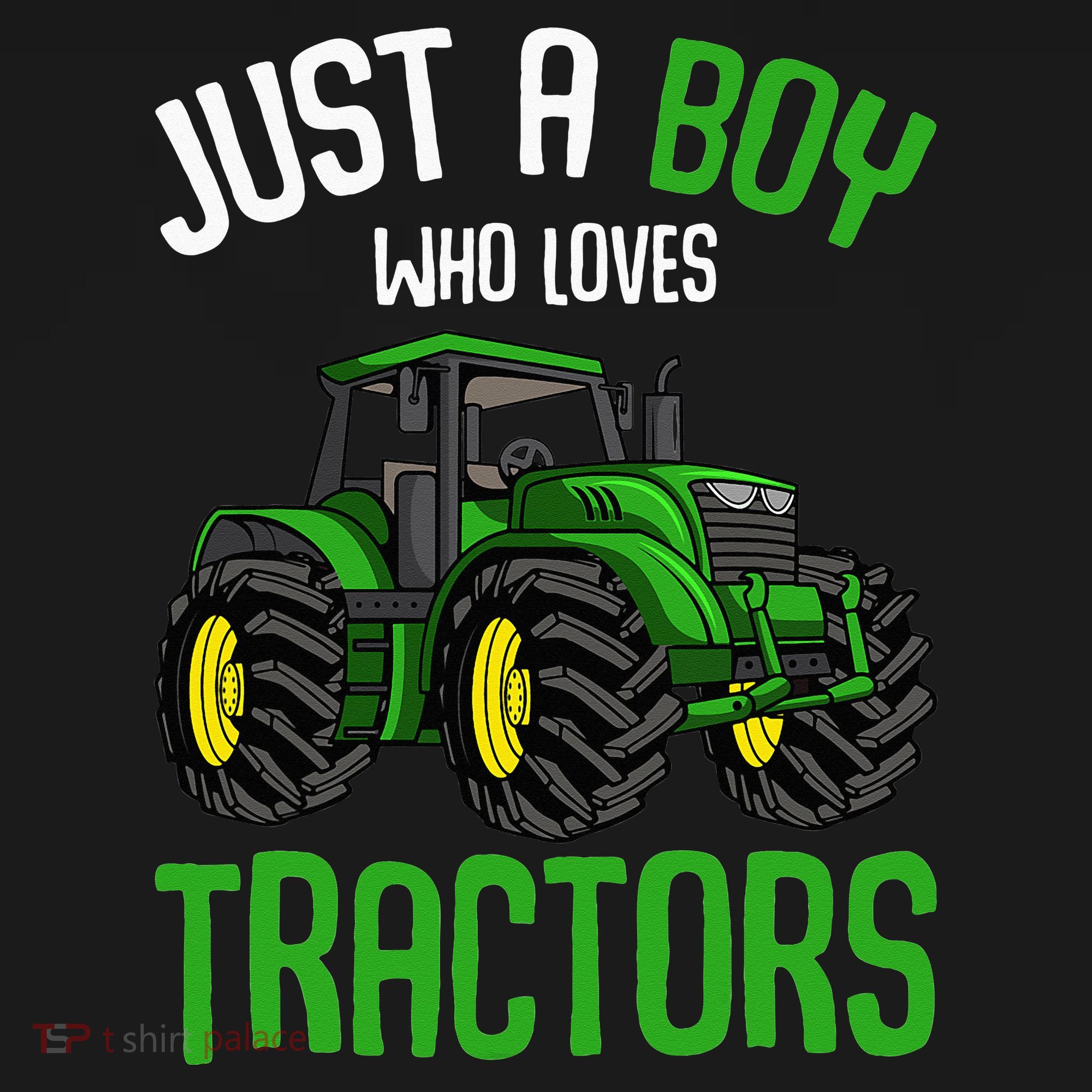 Just A  Who Loves Tractors Farm Pajama Set