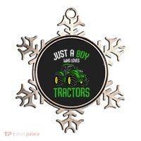 Just A  Who Loves Tractors Farm Ornament thumb 0