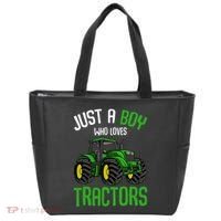 Just A  Who Loves Tractors Farm Tote Bag thumb 0