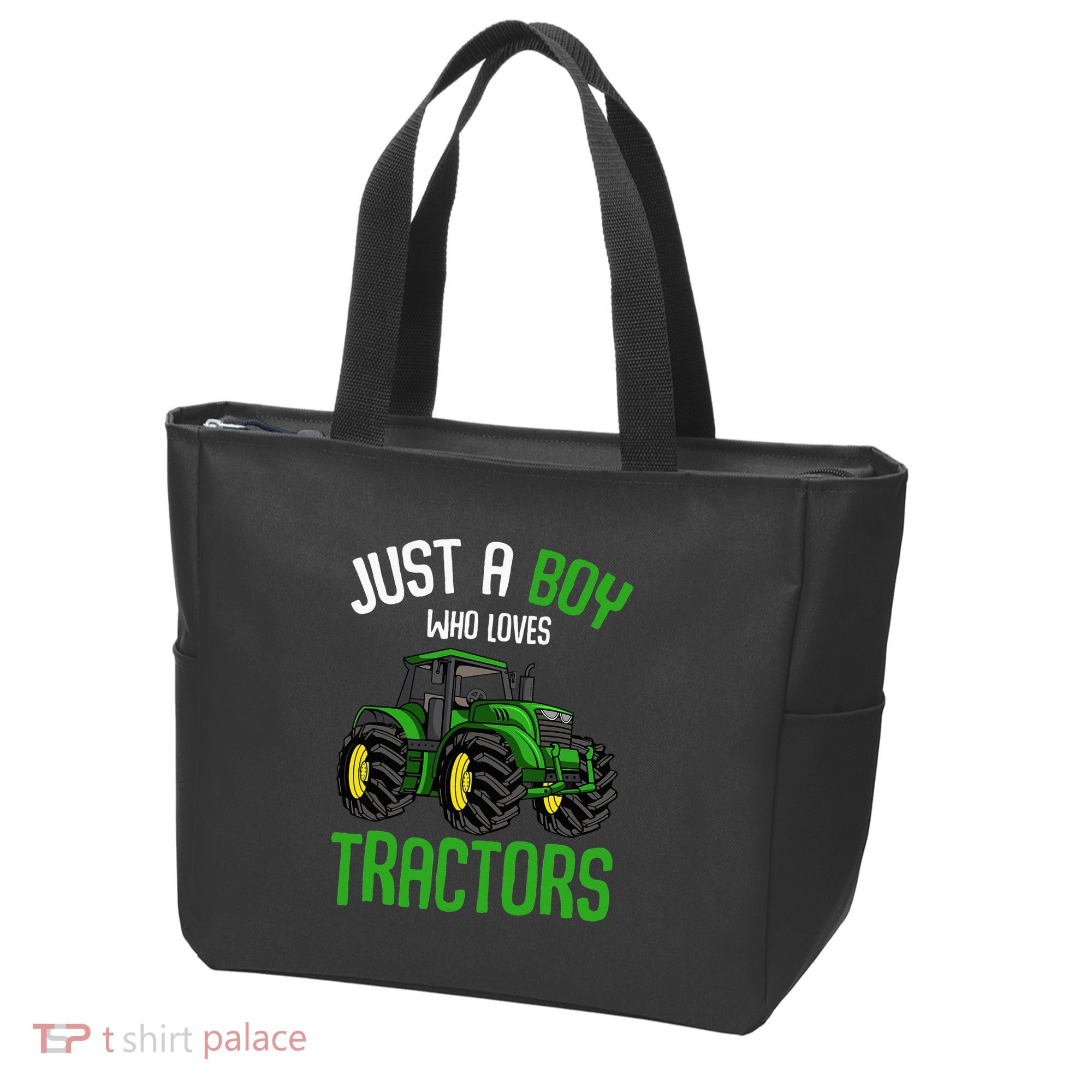 Just A  Who Loves Tractors Farm Tote Bag