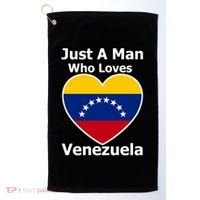 Just A Who Loves Venezuela Meaningful Gift Golf Towel thumb 0