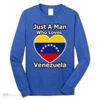 Just A Who Loves Venezuela Meaningful Gift Long Sleeve Shirt thumb 0