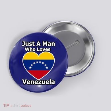 Just A Who Loves Venezuela Meaningful Gift Button