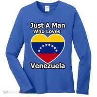 Just A Who Loves Venezuela Meaningful Gift Women's Long Sleeve Shirt thumb 0