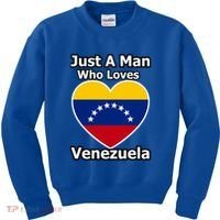 Just A Who Loves Venezuela Meaningful Gift Kids Sweatshirt thumb 0