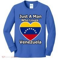Just A Who Loves Venezuela Meaningful Gift Kids Long Sleeve Shirt thumb 0
