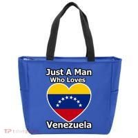 Just A Who Loves Venezuela Meaningful Gift Tote Bag thumb 0
