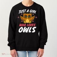 Just A Who Loves Owls Bird Nature Lover  Gift Women's Sweatshirt thumb 0