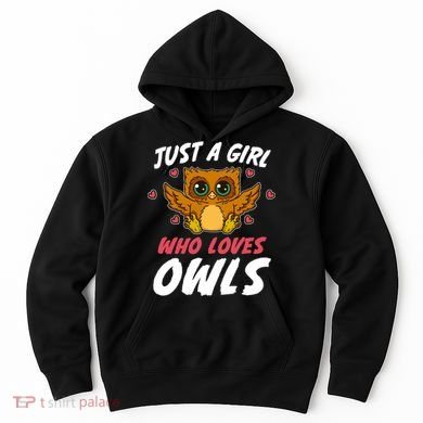 Just A Who Loves Owls Bird Nature Lover  Gift Hoodie