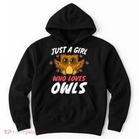 Just A Who Loves Owls Bird Nature Lover  Gift Hoodie thumb 0