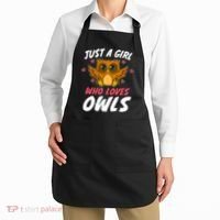 Just A Who Loves Owls Bird Nature Lover  Gift Apron thumb 2