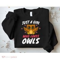 Just A Who Loves Owls Bird Nature Lover  Gift Sweatshirt thumb 2