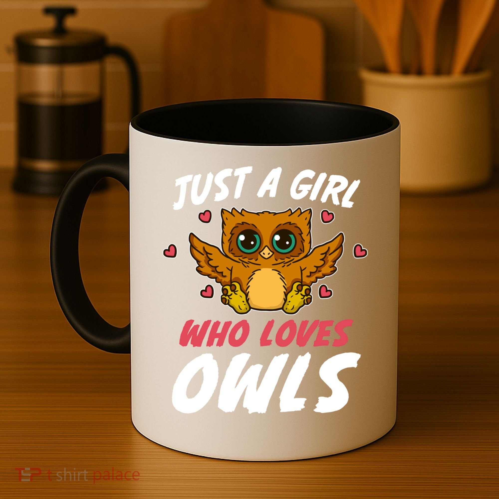 Just A Who Loves Owls Bird Nature Lover  Gift Coffee Mug
