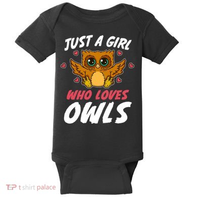 Just A Who Loves Owls Bird Nature Lover  Gift Baby Bodysuit