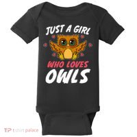 Just A Who Loves Owls Bird Nature Lover  Gift Baby Bodysuit thumb 0