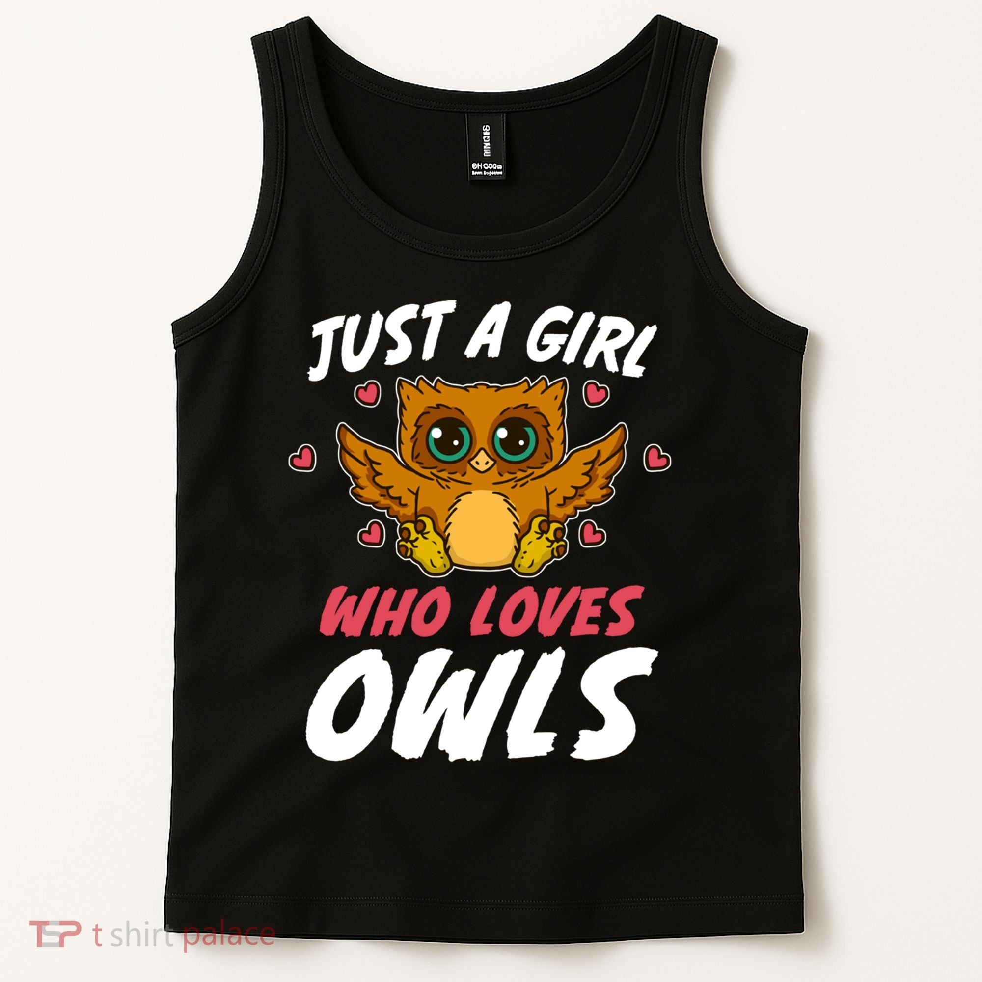 Just A Who Loves Owls Bird Nature Lover  Gift Tank Top