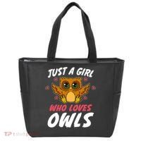 Just A Who Loves Owls Bird Nature Lover  Gift Tote Bag thumb 0