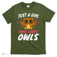Just A Who Loves Owls Bird Nature Lover  Gift T-Shirt thumb 0