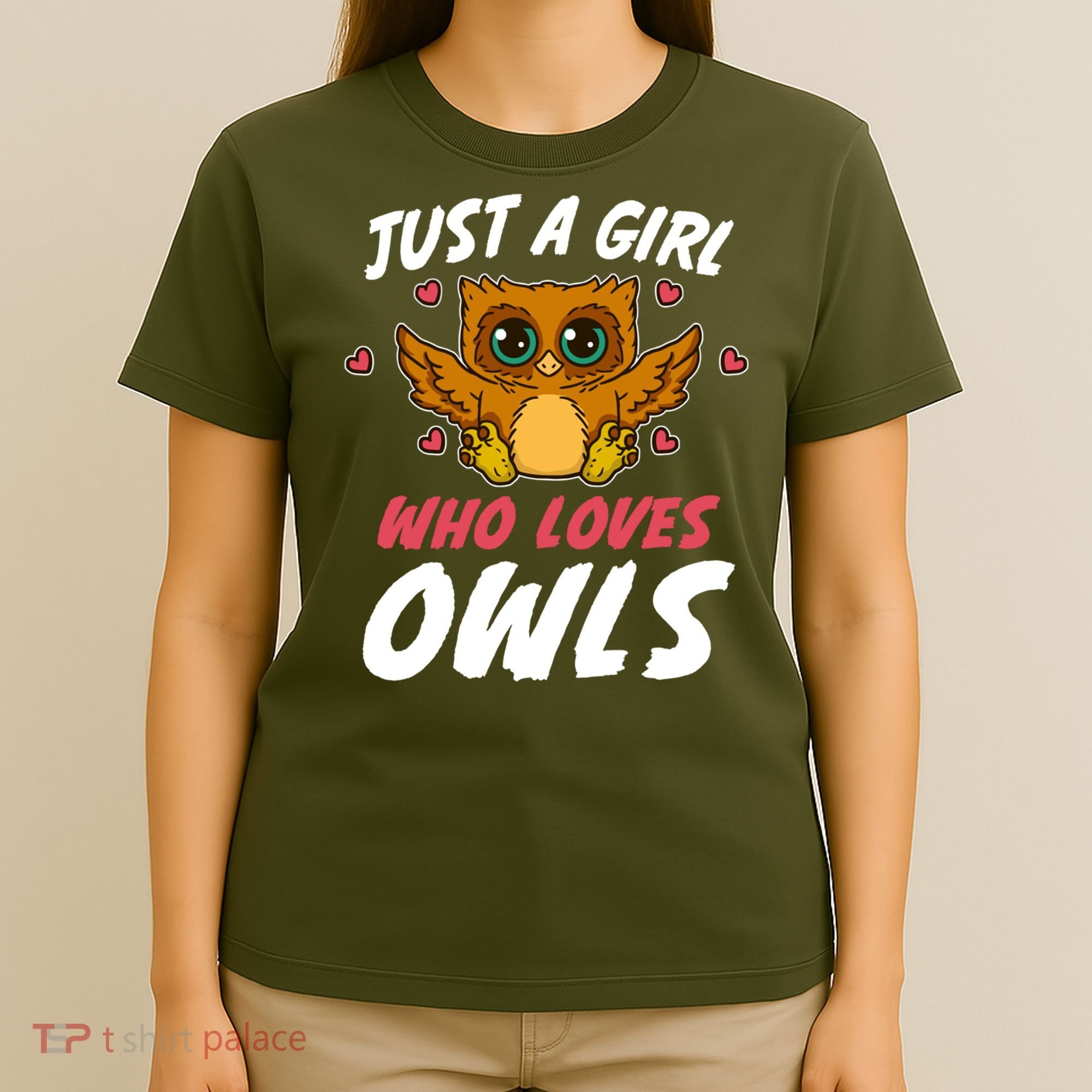 Just A Who Loves Owls Bird Nature Lover  Gift T-Shirt