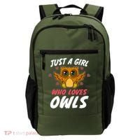 Just A Who Loves Owls Bird Nature Lover  Gift Backpack thumb 0