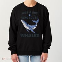 Just A Who Loves Whales Funny Whale Gift Women's Sweatshirt thumb 0