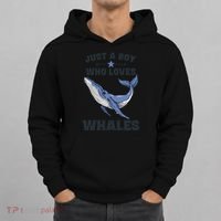 Just A Who Loves Whales Funny Whale Gift Hoodie thumb 0