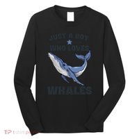 Just A Who Loves Whales Funny Whale Gift Long Sleeve Shirt thumb 0