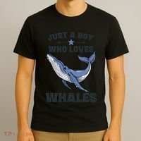 Just A Who Loves Whales Funny Whale Gift T-Shirt thumb 3