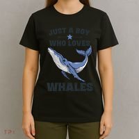 Just A Who Loves Whales Funny Whale Gift T-Shirt thumb 4
