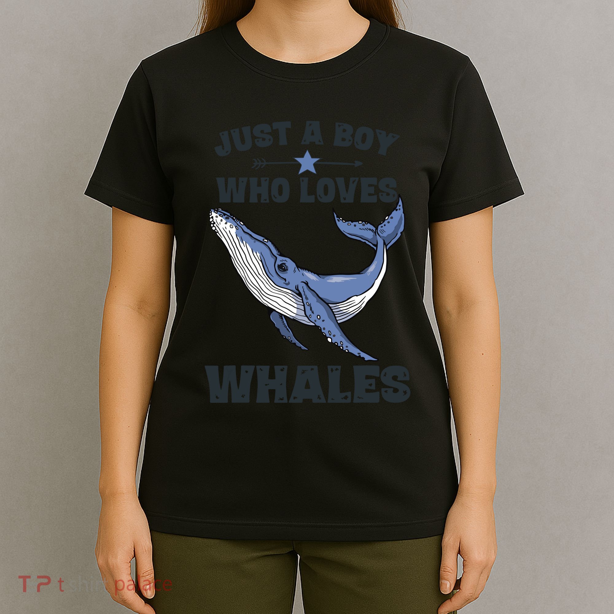Just A Who Loves Whales Funny Whale Gift T-Shirt