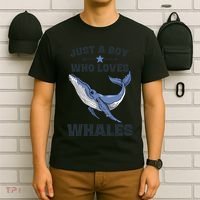 Just A Who Loves Whales Funny Whale Gift T-Shirt thumb 6