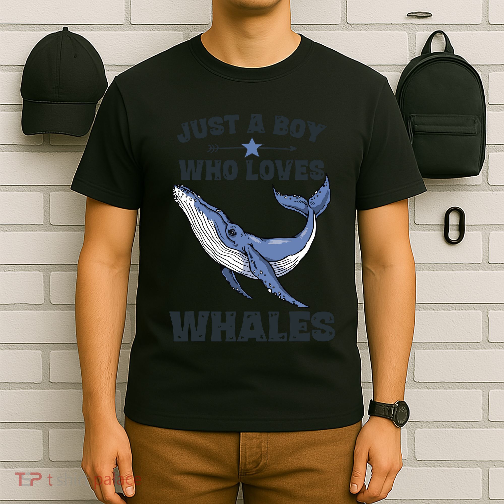 Just A Who Loves Whales Funny Whale Gift T-Shirt