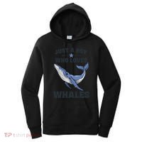 Just A Who Loves Whales Funny Whale Gift Women's Hoodie thumb 0