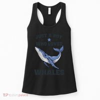Just A Who Loves Whales Funny Whale Gift Women's Tank Top thumb 0