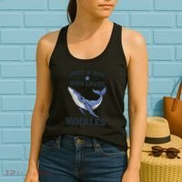 Just A Who Loves Whales Funny Whale Gift Women's Tank Top thumb 2