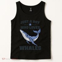 Just A Who Loves Whales Funny Whale Gift Tank Top thumb 2