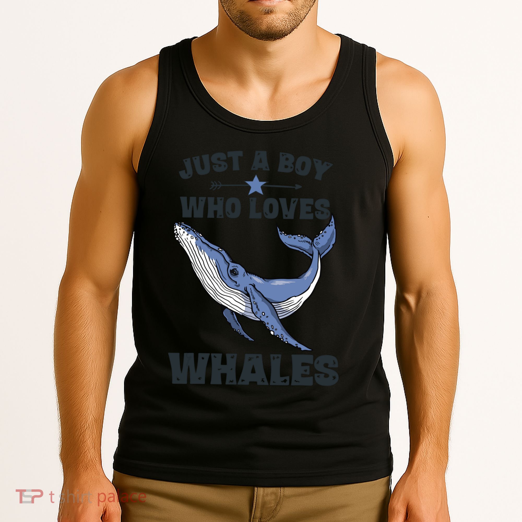 Just A Who Loves Whales Funny Whale Gift Tank Top