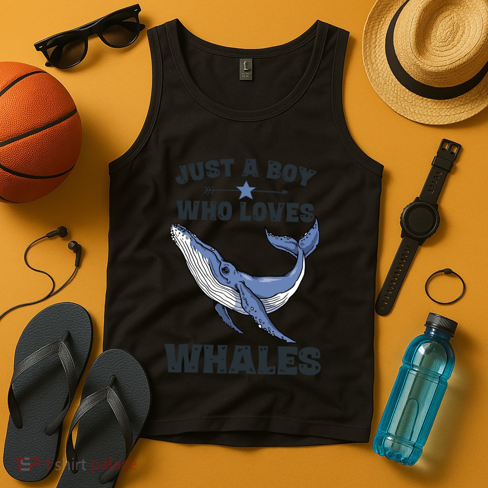Just A Who Loves Whales Funny Whale Gift Tank Top