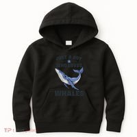 Just A Who Loves Whales Funny Whale Gift Kids Hoodie thumb 0