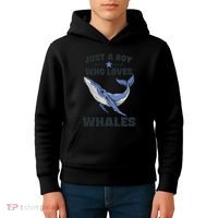 Just A Who Loves Whales Funny Whale Gift Kids Hoodie thumb 4